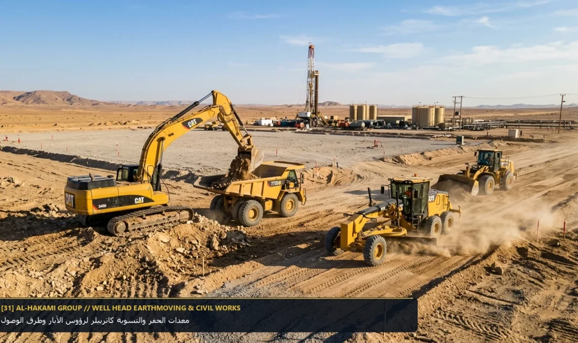 Caterpillar Heavy Earthmoving Fleet Well Service Civil Works - Hakami Group